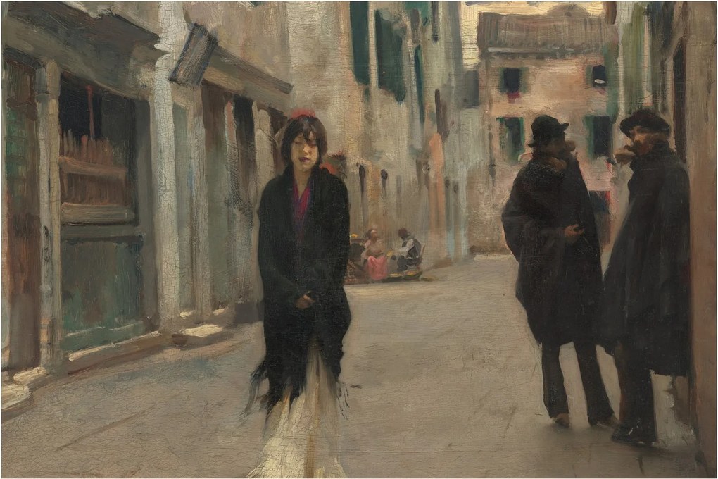 Obraz - John Singer Sargent, Street in Venice, reprodukcia (90x60 cm)