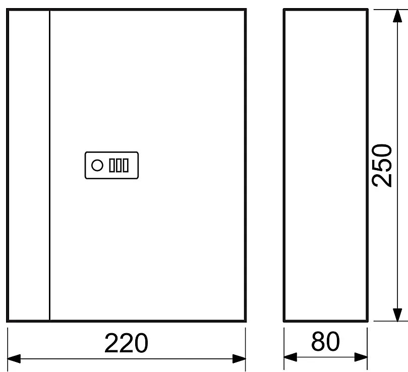 Oceľová skriňa na kľúče s kódovým zámkom RICHTER TS.28.SED
