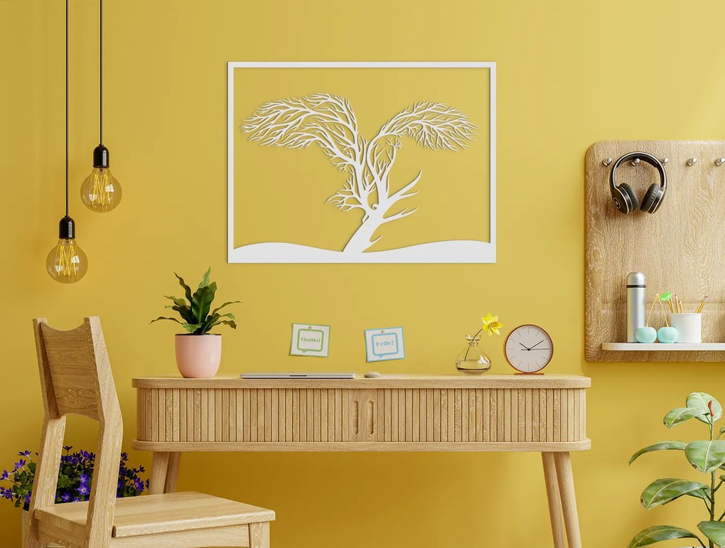 drevko 3D obraz na stenu Orol a strom Rozmer obrazu: 33,5 x 44,5 cm, Farba dekorácie: Čierna