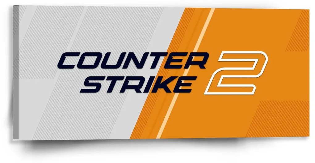 Sablio Obraz Counter Strike 2 Oranžová - 110x50 cm