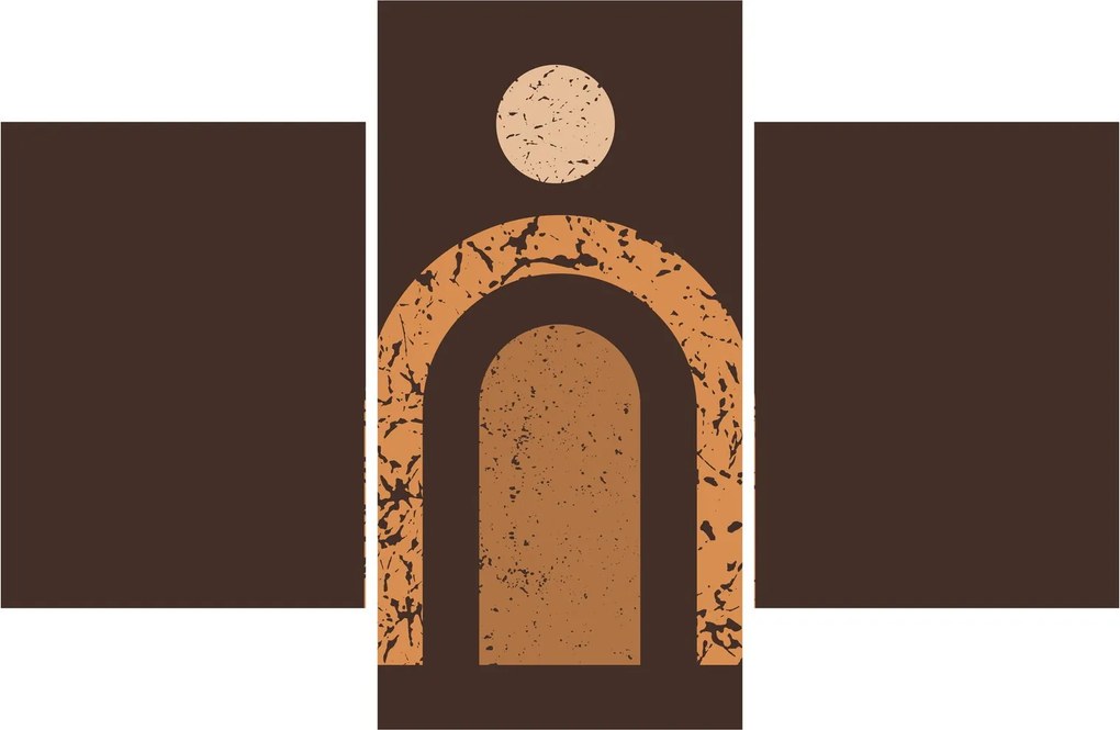 Obraz - Oranžové oblúky N⁰3 (90x60 cm)