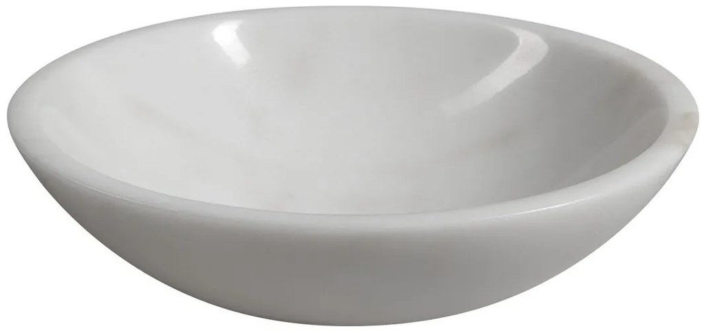 Sapho Sapho, BLOK kamenné umývadlo priemer 40cm, biely mramor, leštený, 2401-34