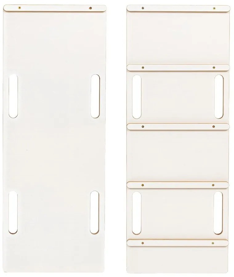 Biela hojdačka z borovicového dreva 39x75x38 cm Montessori – Meowbaby