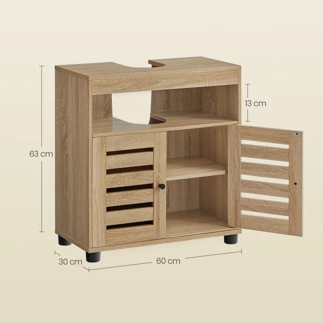 Skrinka pod umývadlo OSKAR BBK004B11 hnedá