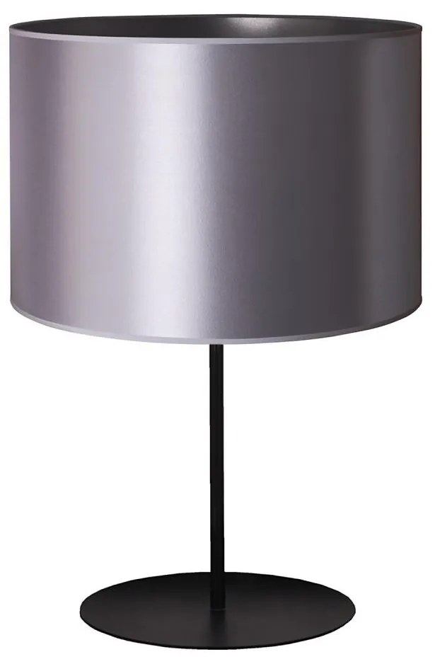 Duolla - Stolná lampa CANNES 1xE14/15W/230V pr. 20 cm strieborná/čierna