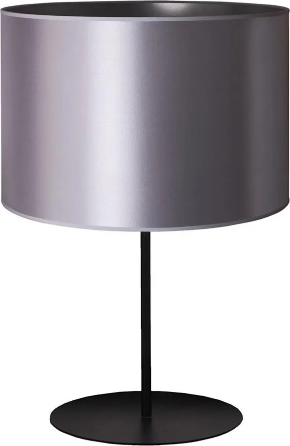Duolla - Stolná lampa CANNES 1xE14/15W/230V pr. 20 cm strieborná/čierna