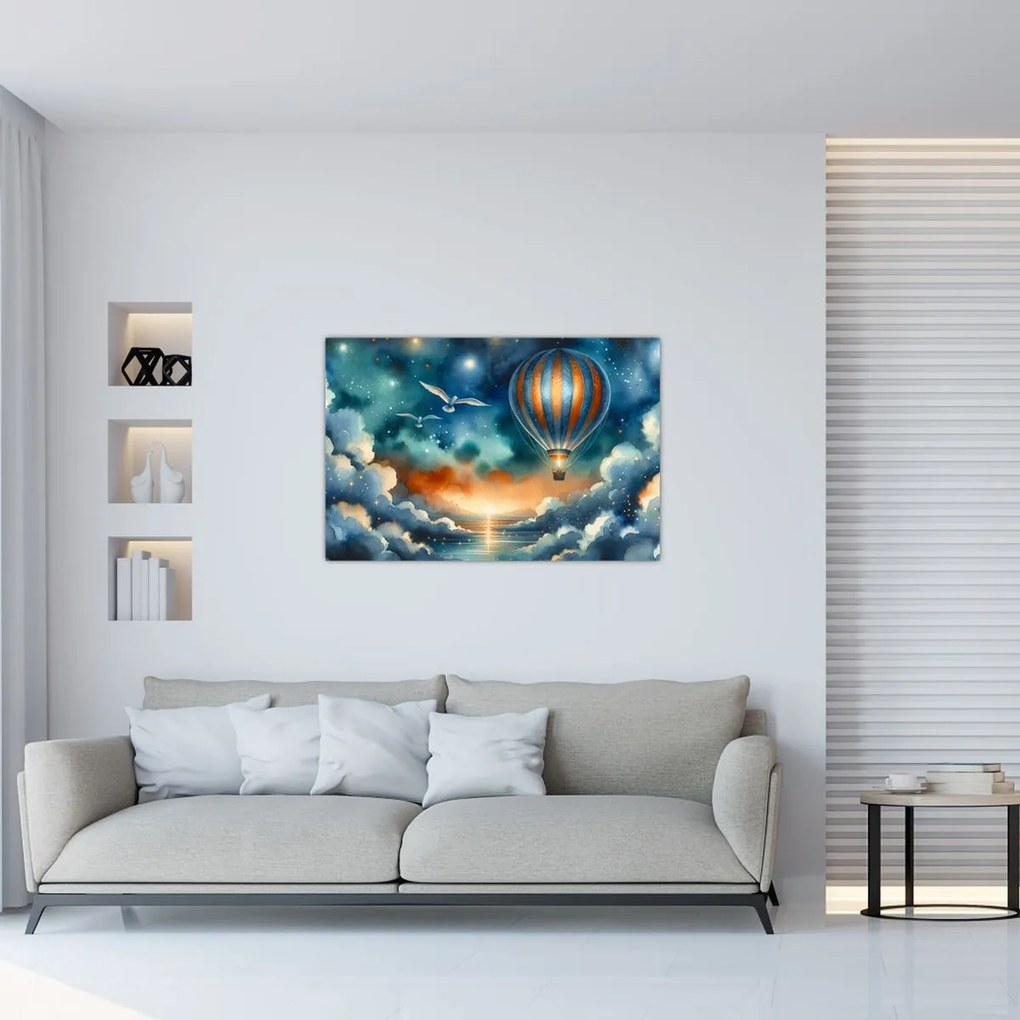Obraz - Lietať nočnou oblohou (90x60 cm)