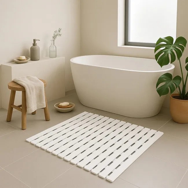 Kúpeľňová predložka biela