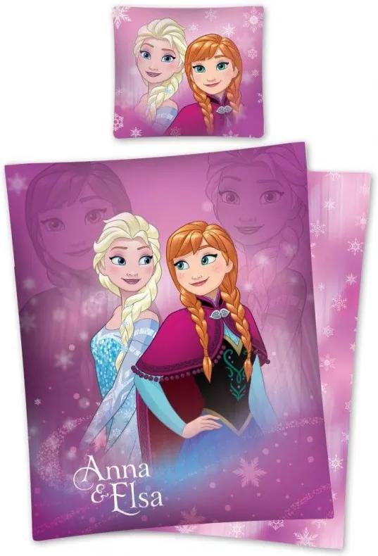 Detexpol · Detské posteľné návliečky Ľadové kráľovstvo - Frozen - Anna & Elsa - 100% bavlna - 70 x 90 + 140 x 200 cm