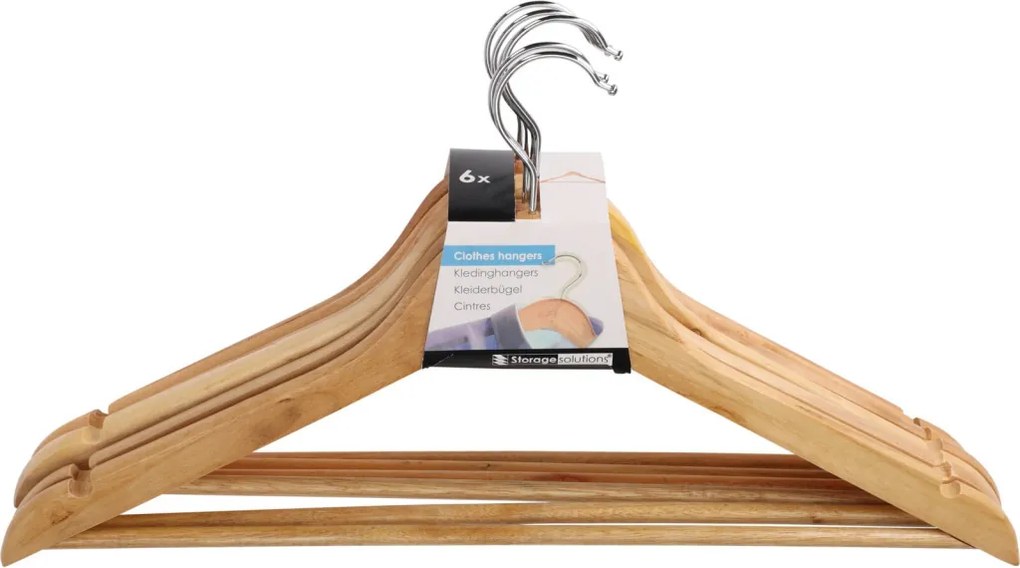 Súprava ramienok (6 ks) drevená