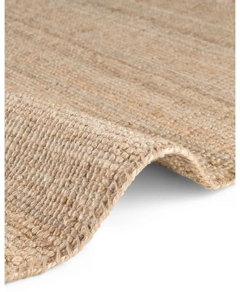 Jutový okrúhly koberec v prírodnej farbe ø 160 cm Bouclé Jaipur – Hanse Home