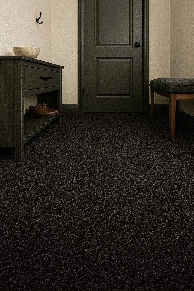 Rinos bv, Čistiaca zóna Robust 130 čierna, šíre 200 cm, šíře 1,35 m,2m, šedá, pvc, chodba / predsieň