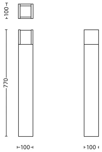Philips 16463/93/P3 - LED Vonkajšia lampa MYGARDEN ARBOUR LED/6W/230V IP44