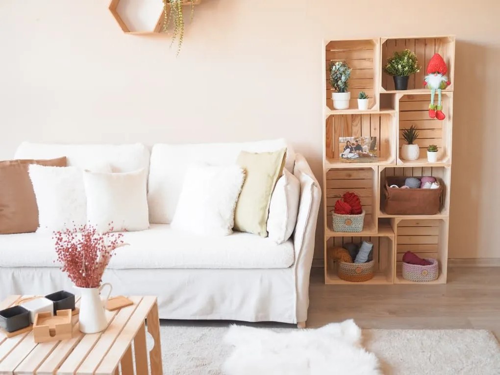 ČistéDrevo Drevená debnička 40 x 30 x 24 cm