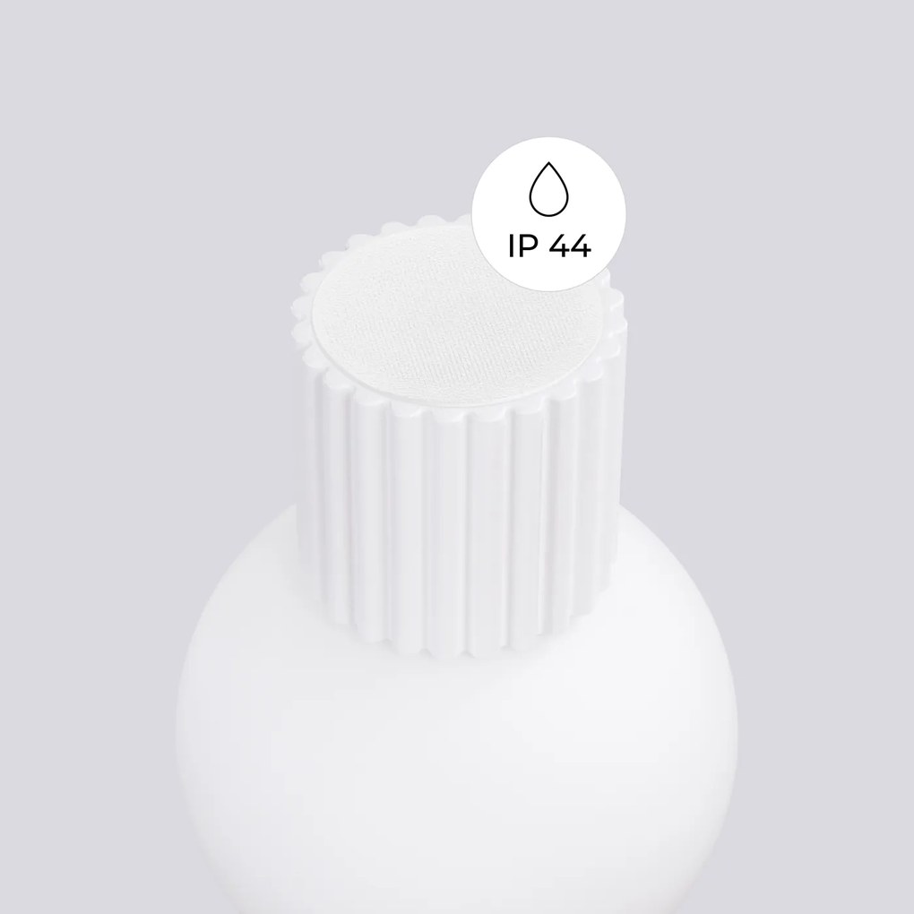 Nástenné svietidlo Halo, 1x biele sklenené tienidlo, w