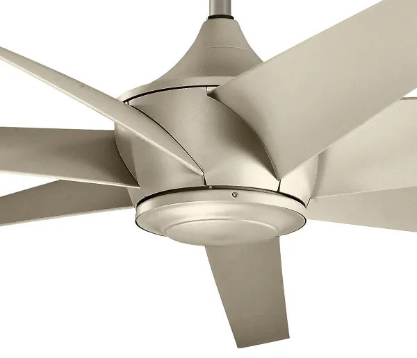Kichler KLF-LEHR-80-AS - Stropný ventilátor LEHR IP44 + diaľkové ovládanie
