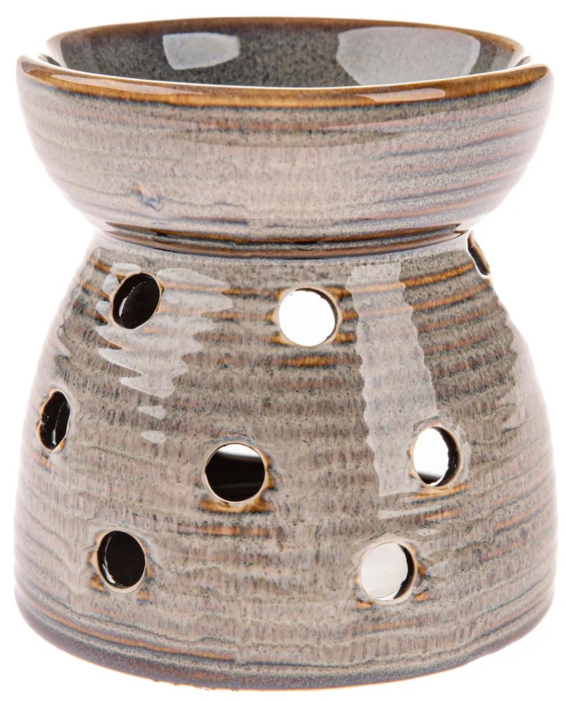 Keramická arómalampa Diya, sivá