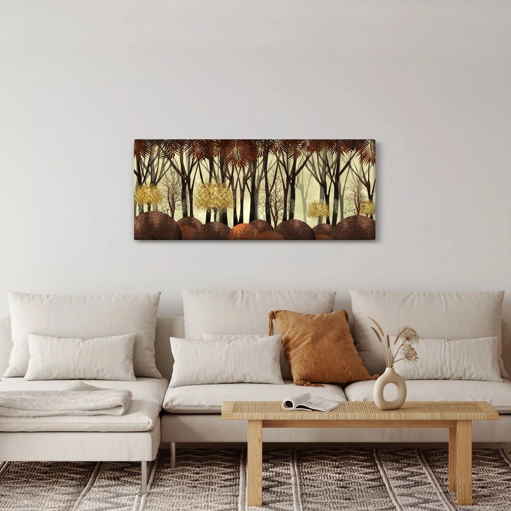 Obraz - Dekoratívne les (120x50 cm)