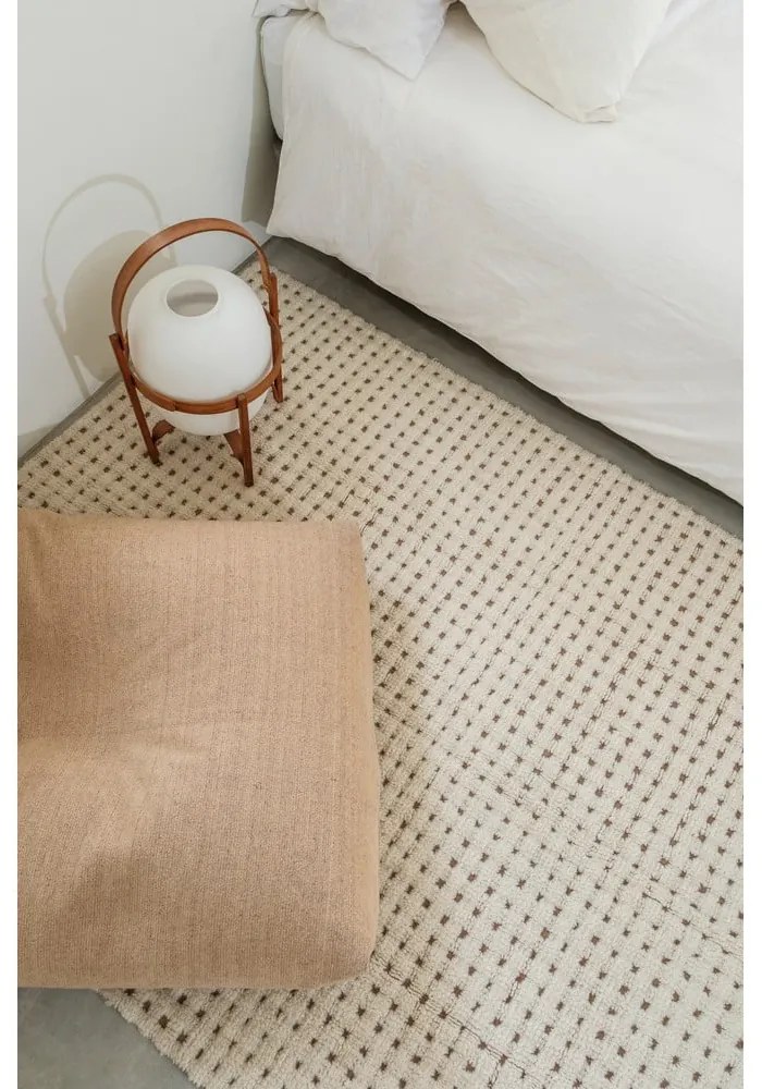 Slonovinový prateľný/ručne tkaný vlnený koberec 170x240 cm Unexpected Wool – Lorena Canals