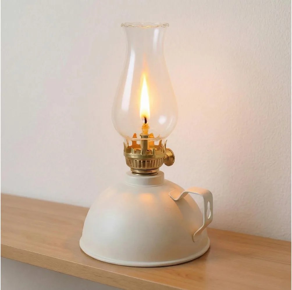 BRILAGI - Petrolejová lampa MERLIN biela