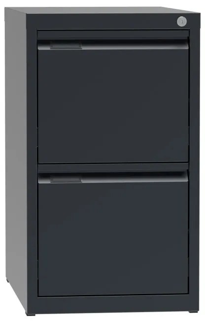Kovová kartotéka A4, 2 zásuvky, antracitová