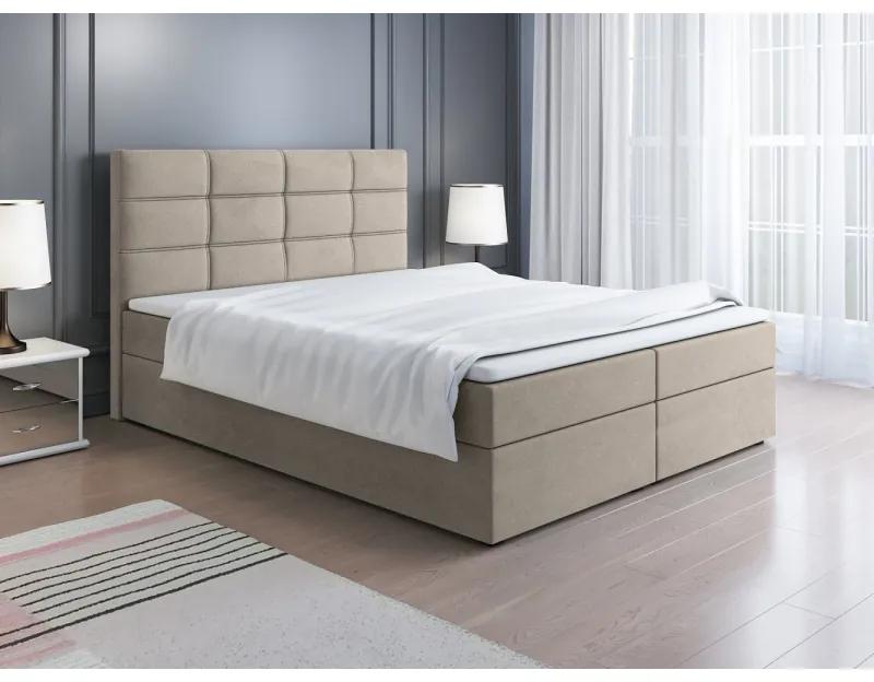 Čalouněná postel LILLIANA 1 - 160x200, béžová