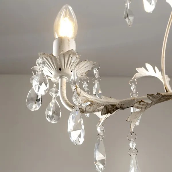 ONLI - Luster na reťazi TERESA 3xE14/6W/230V biely