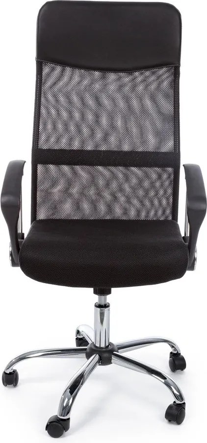 Čierna čalúnená kancelárska stolička Dakar – Yes Everyday