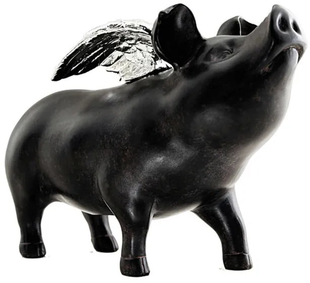 Rockstar Pig pokladnička čierna