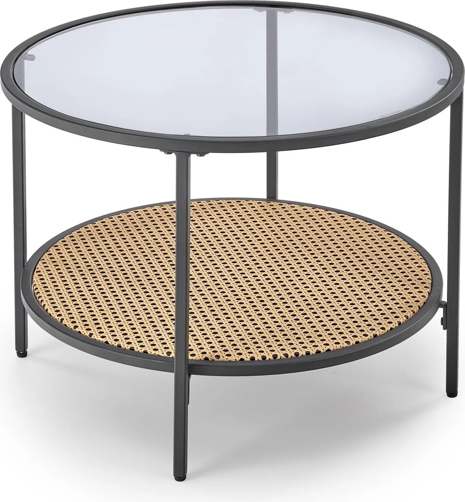 Konferenčný stolík Dakota 60 cm hnedý/číry