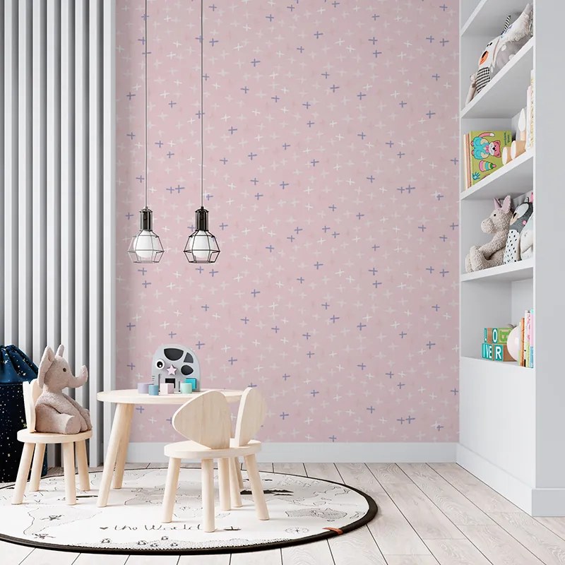 Sablio Tapeta Farebné krížiky - 125x75 cm