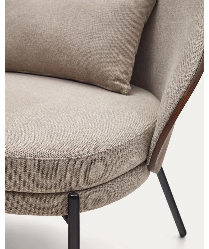 Svetlohnedé kreslo Eamy – Kave Home