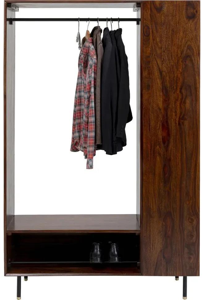 Elegantný šatník RAVELLO 120x185 cm sheeshamové drevo - hnedé