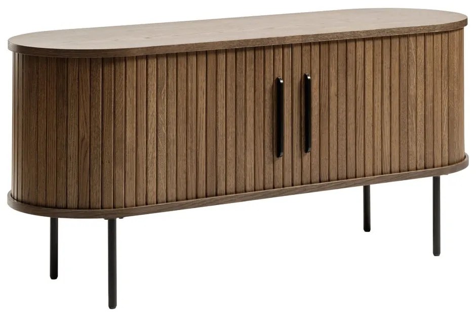 Hnedý TV stolík v dekore duba 120x56 cm Nola – Unique Furniture