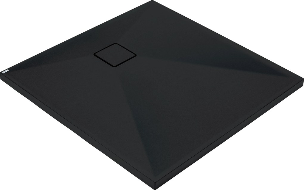 Deante Štvorcová sprchová vanička Correo 80x80 cm, granit, čierna - KQR N42B