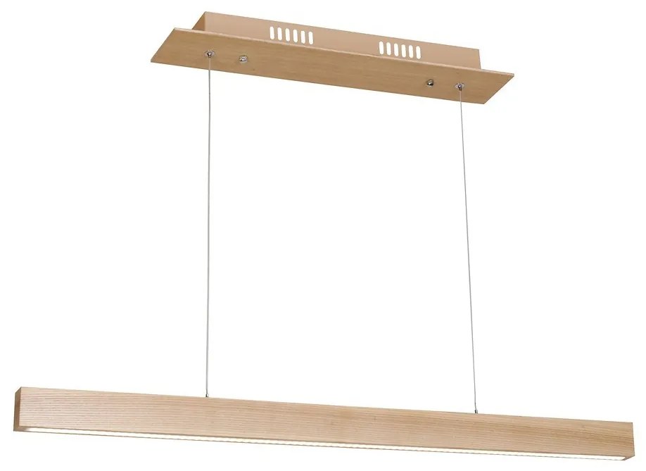 Závesné LED svietidlo Timber, 1x LED 18w, 3000k, drevo