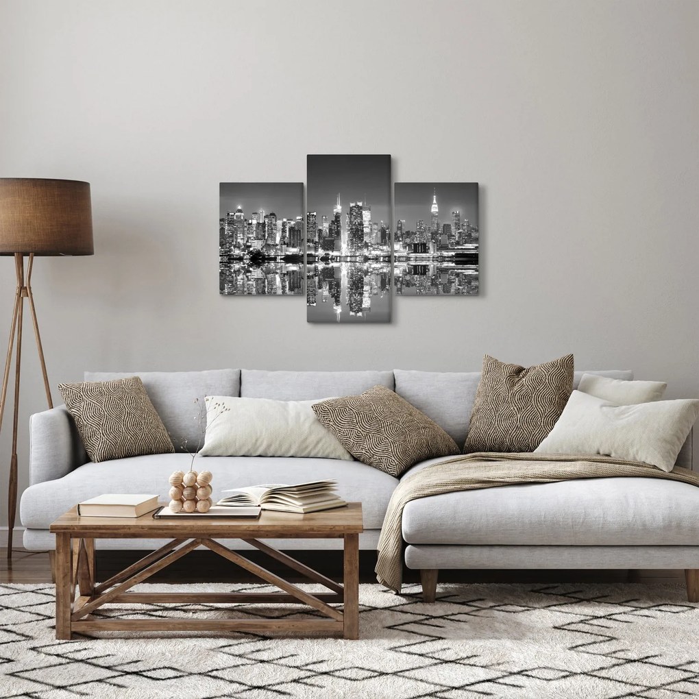 Obraz - New York, čiernobiely (90x60 cm)