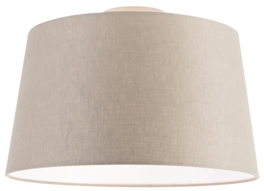 Moderné stropné svietidlo s tienidlom v odtieni taupe 35 cm - Combi