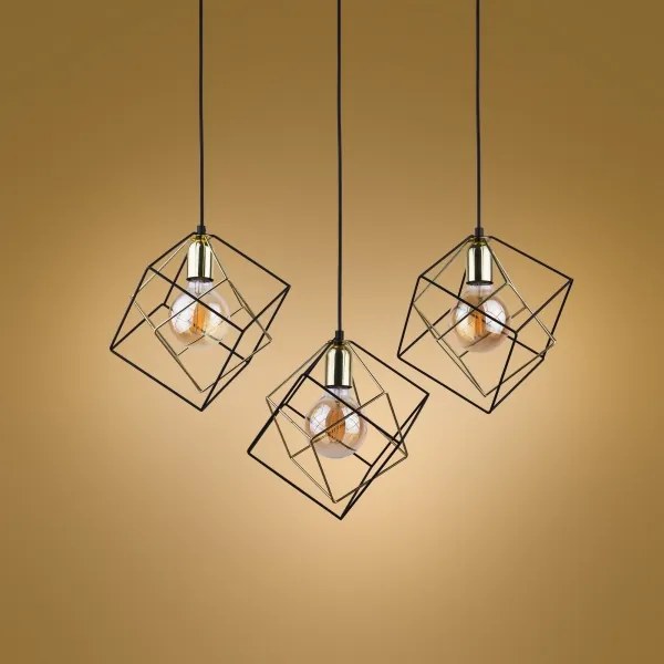 Luster na lanku ALAMBRE 3xE27/60W/230V