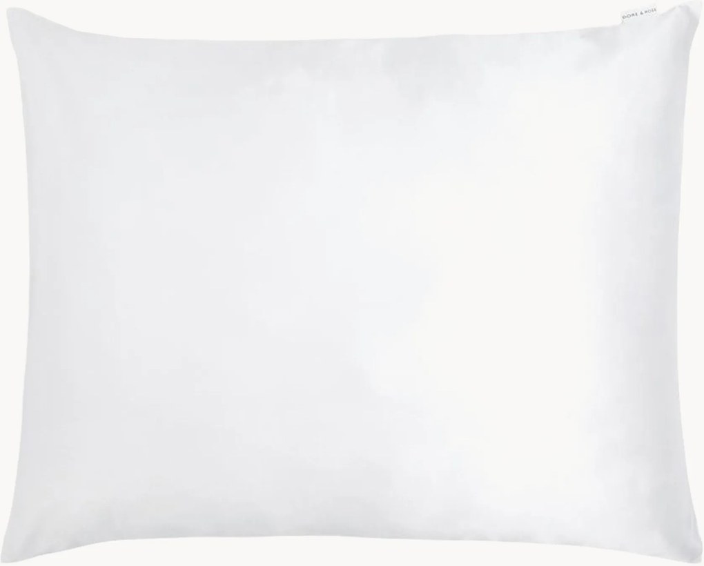 Hodvábna obliečka na vankúš White