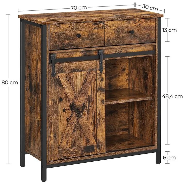 Úložná skrinka VASAGLE LSC100B01