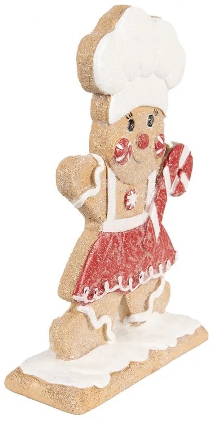 Vianočná dekorácia perníček s lízatkom Gingerbread Man - 14*5*21 cm
