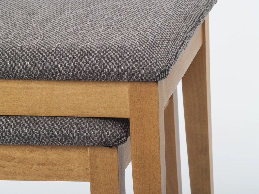 Stima stohovatelná stolička ALEX Vyberte látku ->: MIRON terracotta 22, Odtieň / morenie: Tmavě hnědá