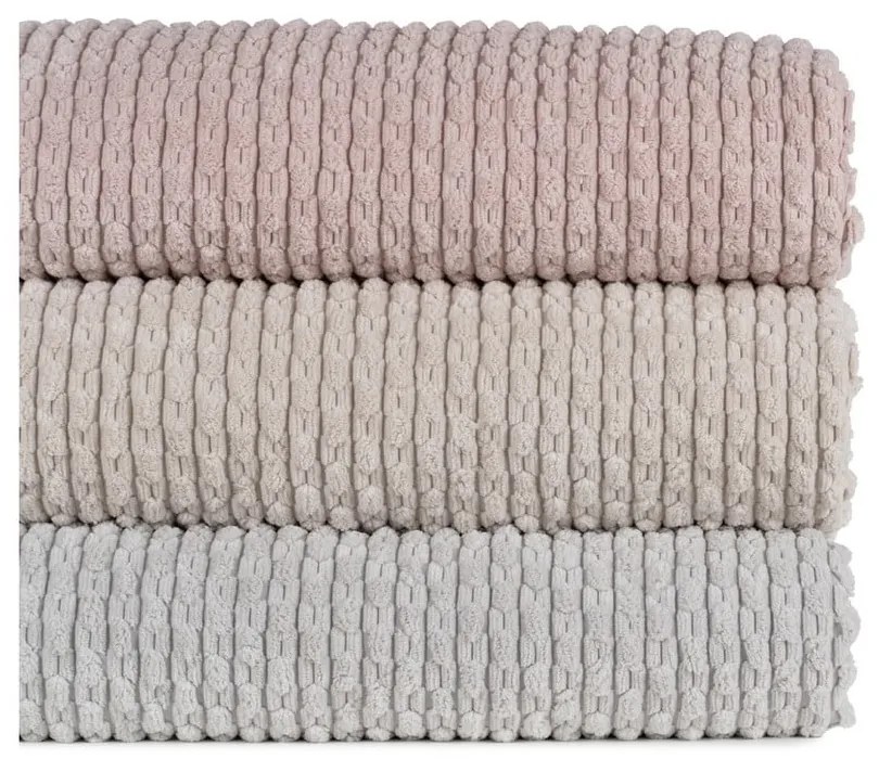 Svetlosivý prešívaný pléd 180x260 cm – Ixia