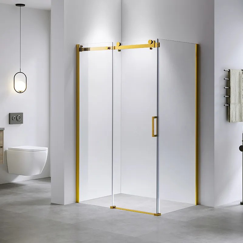 BPS-koupelny Obdĺžnikový sprchový kút HYD-OK203C 120x80 zlatý/transparent - bez vaničky