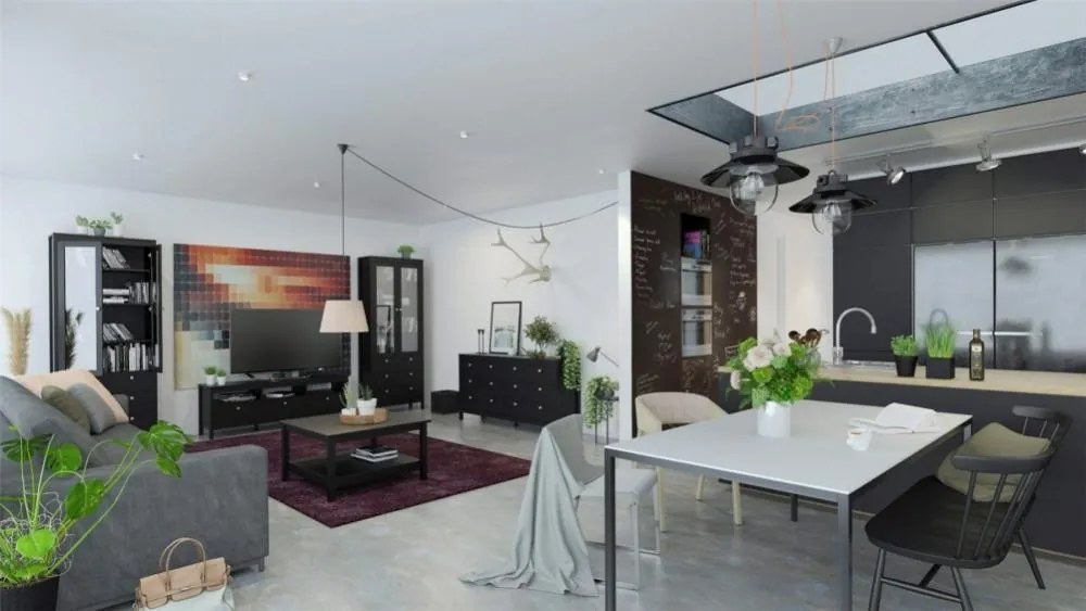 Komoda TWO REE 82 cm čierna