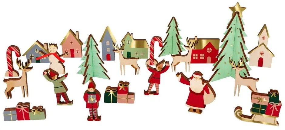 Adventný kalendár Festive Village - Meri Meri
