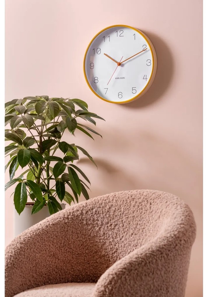 Karlsson 5926YE dizajnové nástenné hodiny 40 cm