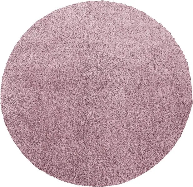 Koberec Kamel púdrovo ružový kruh
