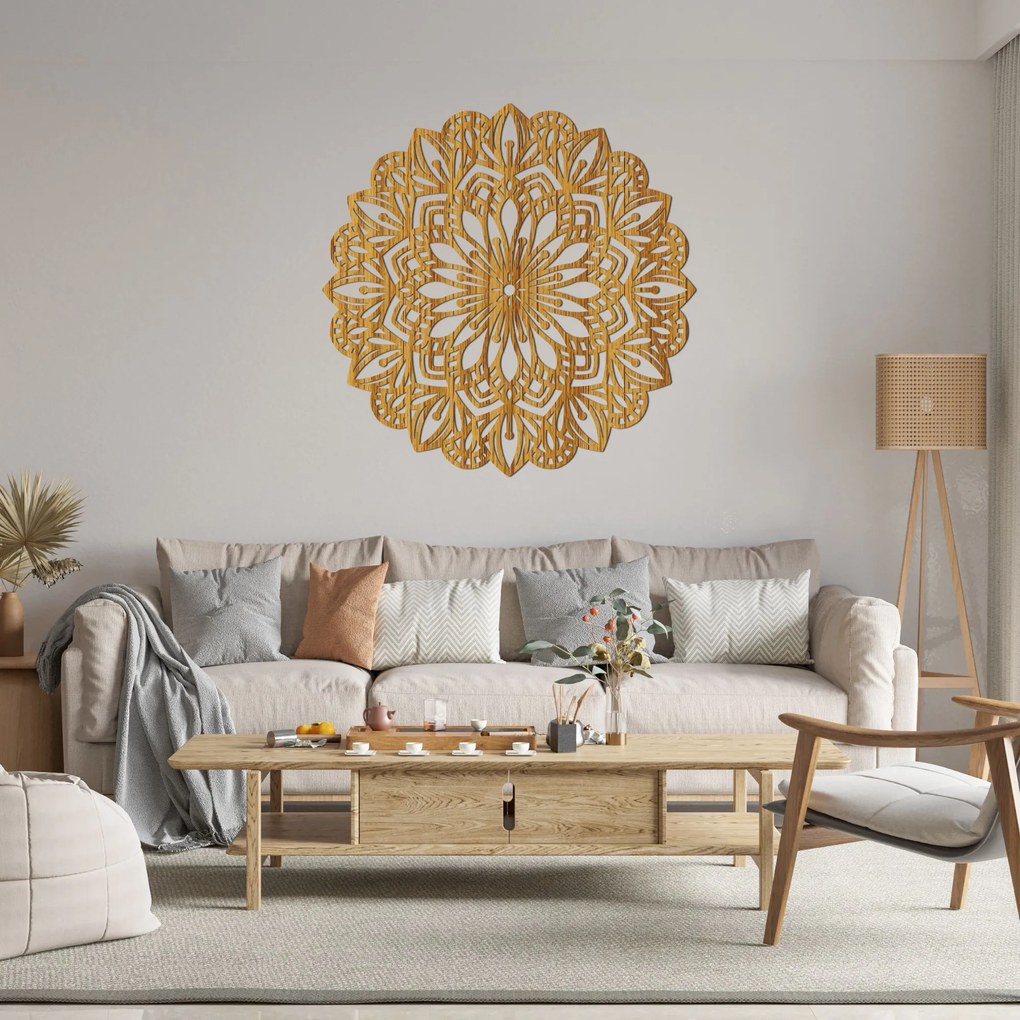 SENTOP | Drevená mandala Harmónia – Elegantná dekorácia na stenu | SENTOP HDF0252